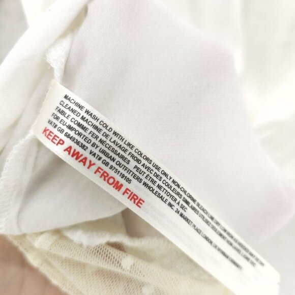 NWT FREE PEOPLE INTIMATELY Ivory White Lady Like Lady Bodysuit Draped Top LARGE - Picture 9 of 10